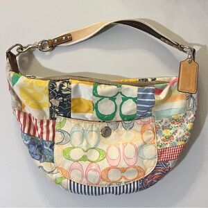 Coach Y2K Hampton Patchwork Multicolor Hobo Bag